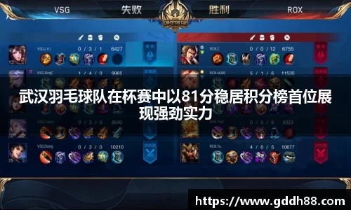 武汉羽毛球队在杯赛中以81分稳居积分榜首位展现强劲实力